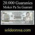 Billetes 2005 4- 20.000 Guaran�es